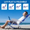 Canpsky 4-Position Reclining Patio Chair for Adults, Adjustable Lay Flat
