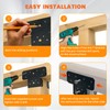 EONECROSS 2 Set Heavy Duty Steel T-Shaped Post to Beam