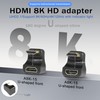 GELRHONR 360 Degree U Shape HDMI Adapter,HDMI 2.1 Male to