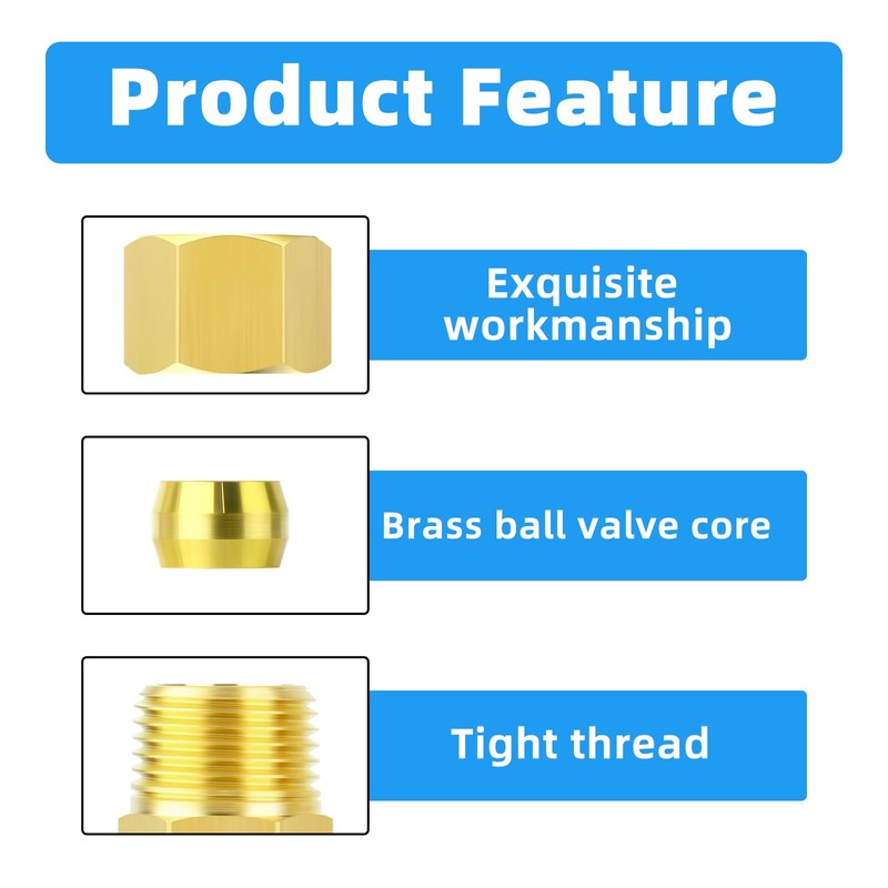 ERGAOBOY Pack of 5 10 mm OD x 3/8 inch
