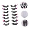 FOMIYES Lash Extensions 7 Pairs of Women's False Eyelashes Lash