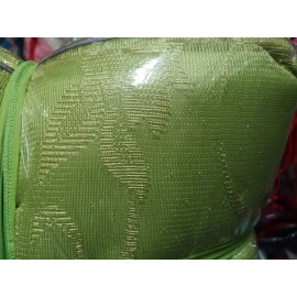 FB 6 Jgos. Cortina De Encaje Doble Hoja 1.30m Alto X 1.70m Color Verde Limón