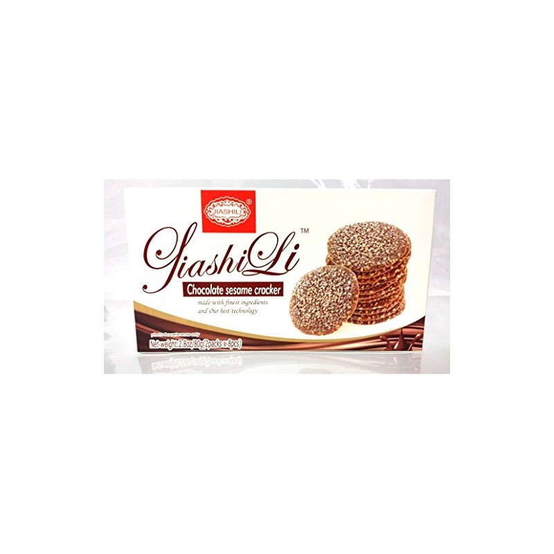Jiashili Chocolate Sesame Cracker (2.8oz/80g)