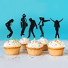 Blumomon 30 pezzi Toppers per cupcake danzere jazz con glitter