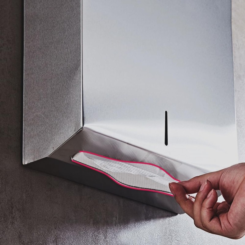 Comercial Paper Towel Dispenser Wall Mount, Brushed Stainless Steel Hand