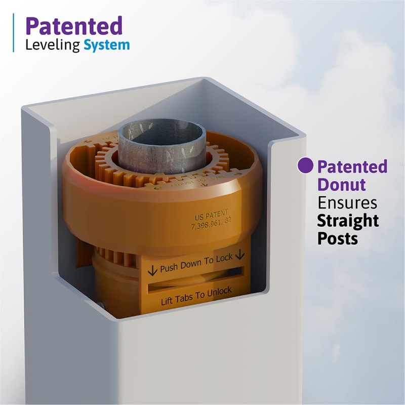 4ft H x 6ft W (1 Panel + 1 Post)