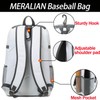 MERALIAN Baseball Backpack with Shoe Compartment,Lightweight Softball Bag for Baseball,