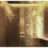 Blujellyfish Hexagon Gold Backsplash Tiles Metal Mosaic Tile Stainless Steel