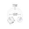 KJM Fashion Pack of 4 Transparent Bioflex Banana Ear Earrings