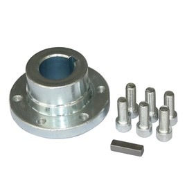 #35 Chain Sprocket Hub Adapter 20mm Bore 6-Bolt Mini Bike Flange Compatible with 32mm Shaft