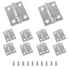 bociloy 10Pcs 1.5 Inch Butt Hinge, Mini Cabinet Hinges, Rectangle
