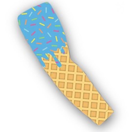 Ice Cream Arm Sleeve Baseball Football Basketball - Color: Unc Blue, Size: Large