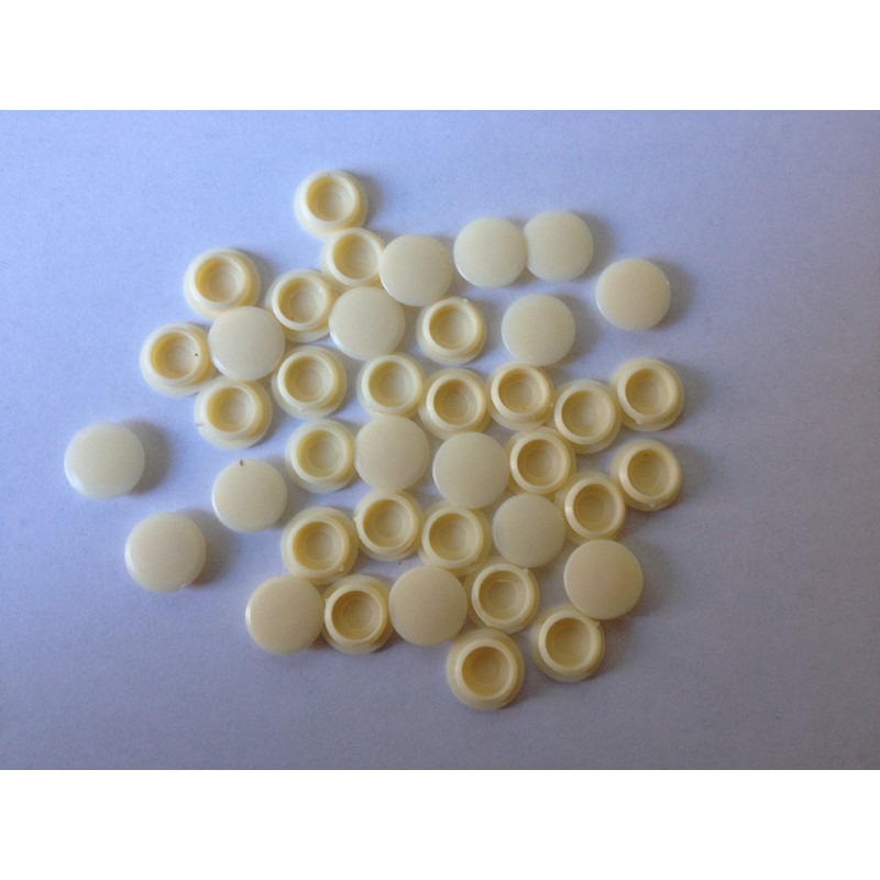 Hinge and Bracket Supplies 10Mm Hole Cover Caps 50 Pce