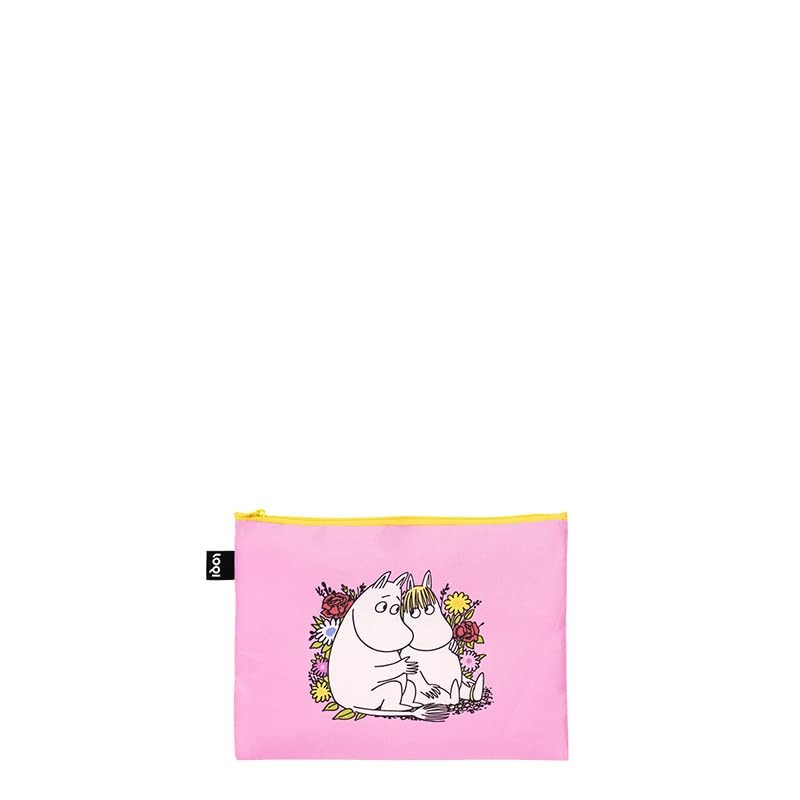 Moomin Together Recycled Zip Pockets, Multi-Colour, L, Cosmetic Case, Multicolored,