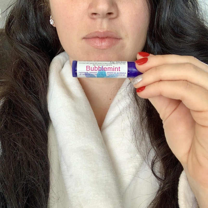 Cold Kicker Lip Slicker, BubbleMint,Soothing and Nourishing,Menthol Action