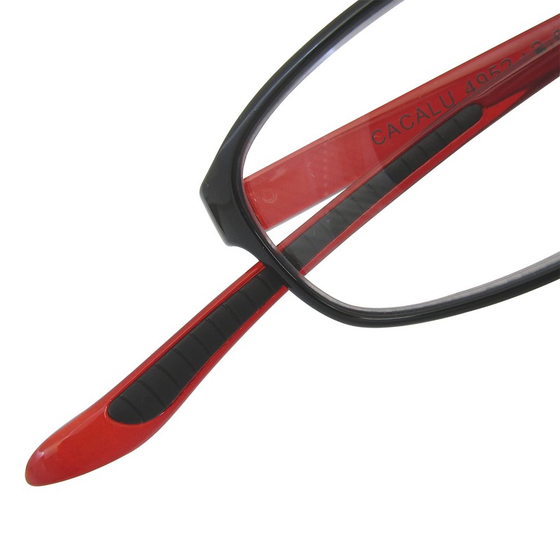 [CACALU] 首に掛かる 老眼鏡 スクエア おしゃれ シニアグラス 軽量 TR90素材 ブルーライトカット くもり止めコート