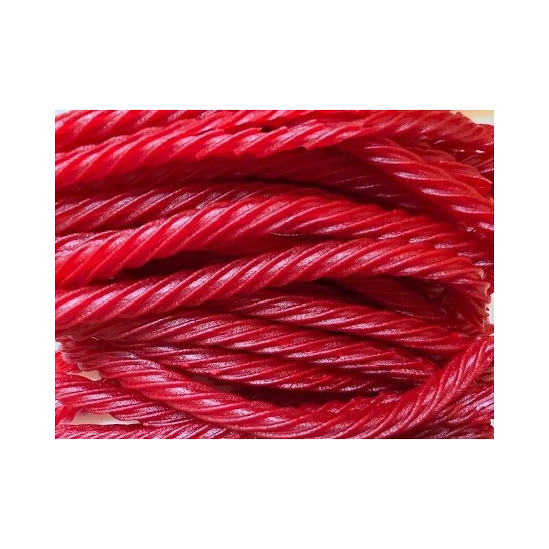 B.I. Dist. Red Licorice Twists- Soft and Chewy Licorice Candy-