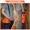 TUFFWORX Tool Bag, Dual Compartment Storage Pouch (Orange)
