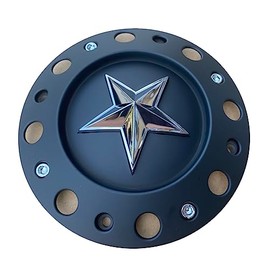 Wheel Center Cap KMC XD Series Rockstar Wheel Hub Cap 775L239B Dually Matte Black 1PC