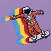 Spaceman Astronaut Skateboard Patch Embroidered Iron or Sew on Patch