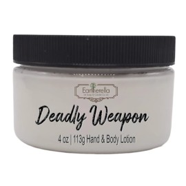 Eartherella DEADLY WEAPON Hand & Body Lotion Jar, 4 oz.