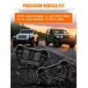 UNI-SHINE 2-Pack Hood Mounting Brackets for Light Bar Fit for