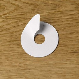 Radiator Pipe Rose Covers x2 Pack of Laminate Surrounds in 28 Colour Matches to Named Brands (FC35 Dark Walnut)