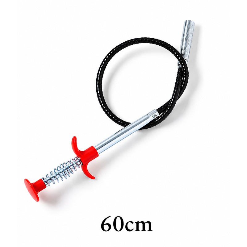 Telescopic Drain Cleaning Tool – Flexible Four-Jaw Pipe Unclogger for