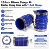 3.5 Inch Silicone Charge Air Cooler Hump Hose Boot Set