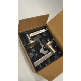 Kwikset Microban #92001-547 Satin Nickel Passage Ladera Door Handle, New