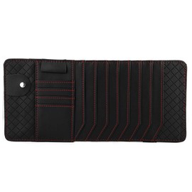 Ymiko CD Visor Car Sun Visor CD Holder Multi functional Car Sun Visor CD Organizer Holder Disc Card Storage Bag DVDs Storage Case and Vehicle Organizer