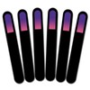 Mont Bleu Large Coloured Glass Nail File in Black Velvet
