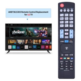 TCNOUMT Suitable for LG AKB73615303 Replacement Remote Control Compatible with LG Smart TV AKB73615302 AKB73615361 AKB73615362 AKB73615397 AKB73715603 32LN540B 32LM620T 50P NN6500010