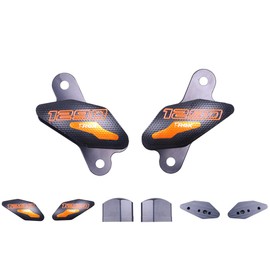 T -Rex Racing No Cut Frame Sliders Compatible with KTM 2014-2019 1290 Superduke R / 2016-2024 Superduke GT - Orange