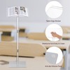 HMYHUM Small Acrylic Podium Stand, Angle Adjustable, 15.7" L x