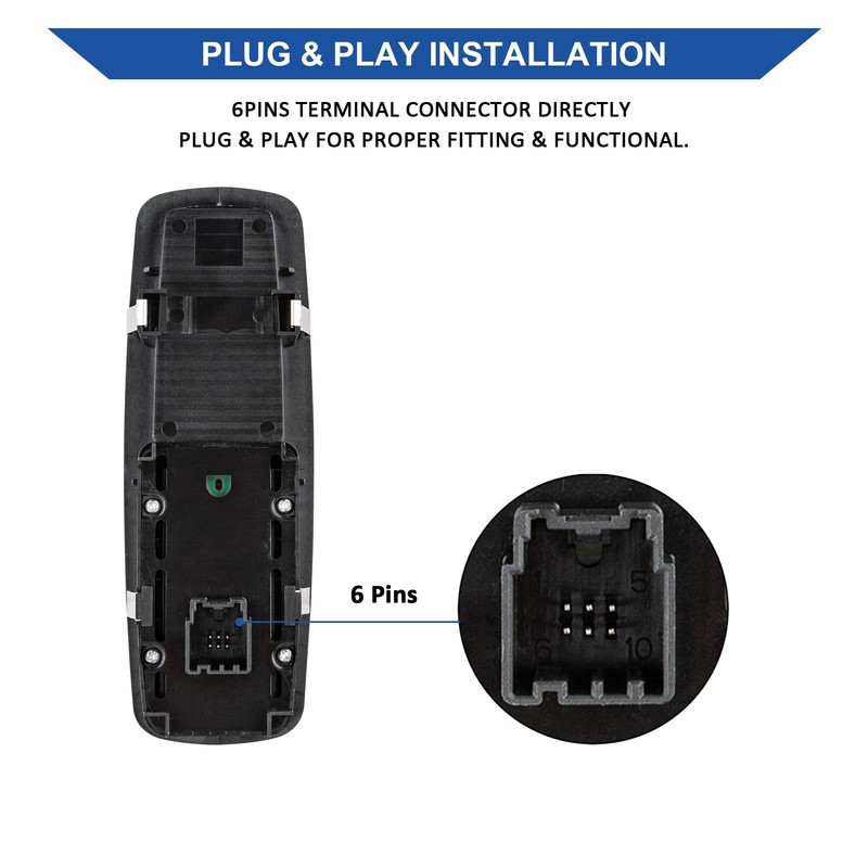 Obaee Front Passenger Side Window Switch for 2015-2017 Chrysler 200/300,