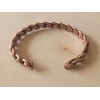Pure Copper Bracelet Solid Heavy Twist Arthritis Pain Therapy Healing