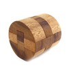 Round Diamond Brain Teaser Wooden Puzzle