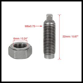 Hihaha Aluminum Alloy Valve Adjusting Screws with Nuts Kits for CG125 Motorbikes Durable Material