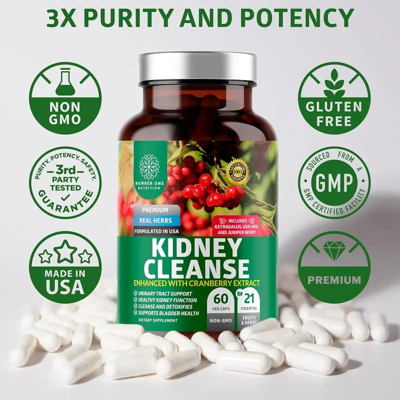Premium Kidney Cleanse – 21 Herb Formula for Urinary Tract