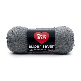 RED HEART Super Saver Yarn, Grey Heather