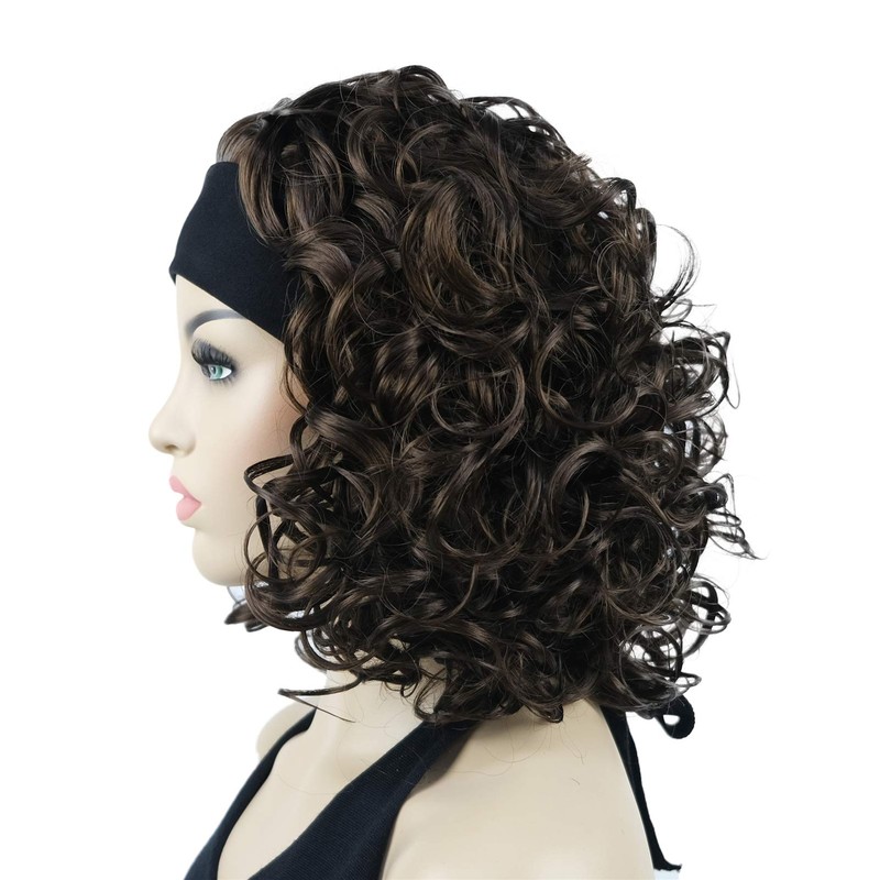 Lydell 12'' Curly Wavy Wigs for Women Girls Medium Length