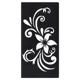 THE FANTASY Stencil Sheets [Set of 3] Stickers for Henna Tattoo Glitter Tattoo Flowers cf094
