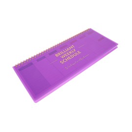 TEHAUX Weekly Planner Notepad Tear-Off Sheets Purple Daily Scheduler for Appointments to-do List Habit Tracking for Home School and Office Use