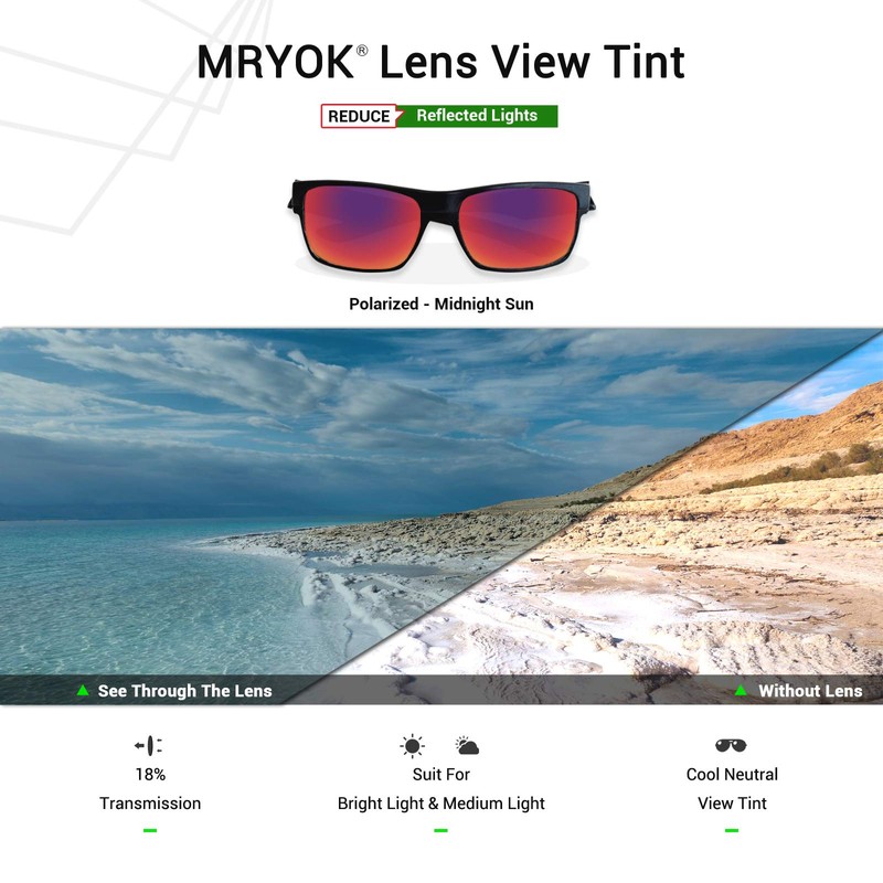 Mryok Polarized Replacement Lenses for Oakley Enduro - Midnight Sun