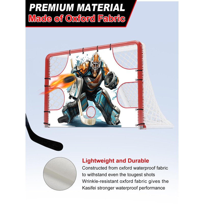 kasifei 6' x 4' Hockey Net Goalie Target - Shooter