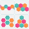 Navaris Hexagon Felt Board Tiles - Set of 6 Notice