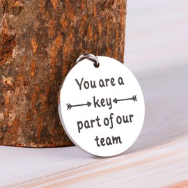 Office Thank You Gifts Coworker Keychain for Women Men Lady Boss Friend Supervisor Coach Team Employee Appreciation Gift Retirement Farewell Leaving Going Away Goodbye Gift Boss Day Birthday Christmas