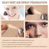 LOKFAR AirBrush Foundation Spray, Silky Mist Spray Makeup Kit with