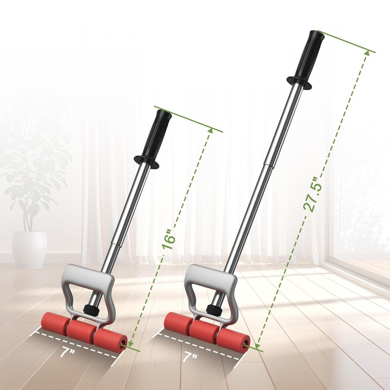 Floor and Wall Roller for Vinyl Flooring,Heavy Duty Adjustable Rollers